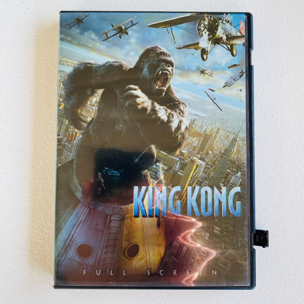 King Kong (DVD, 2006, Full Frame) Jack Black Pre-Owned Good Broken side clip
